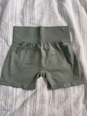 EUC AYBL Bike Athletic Shorts High Waisted Size XXL Sage Green